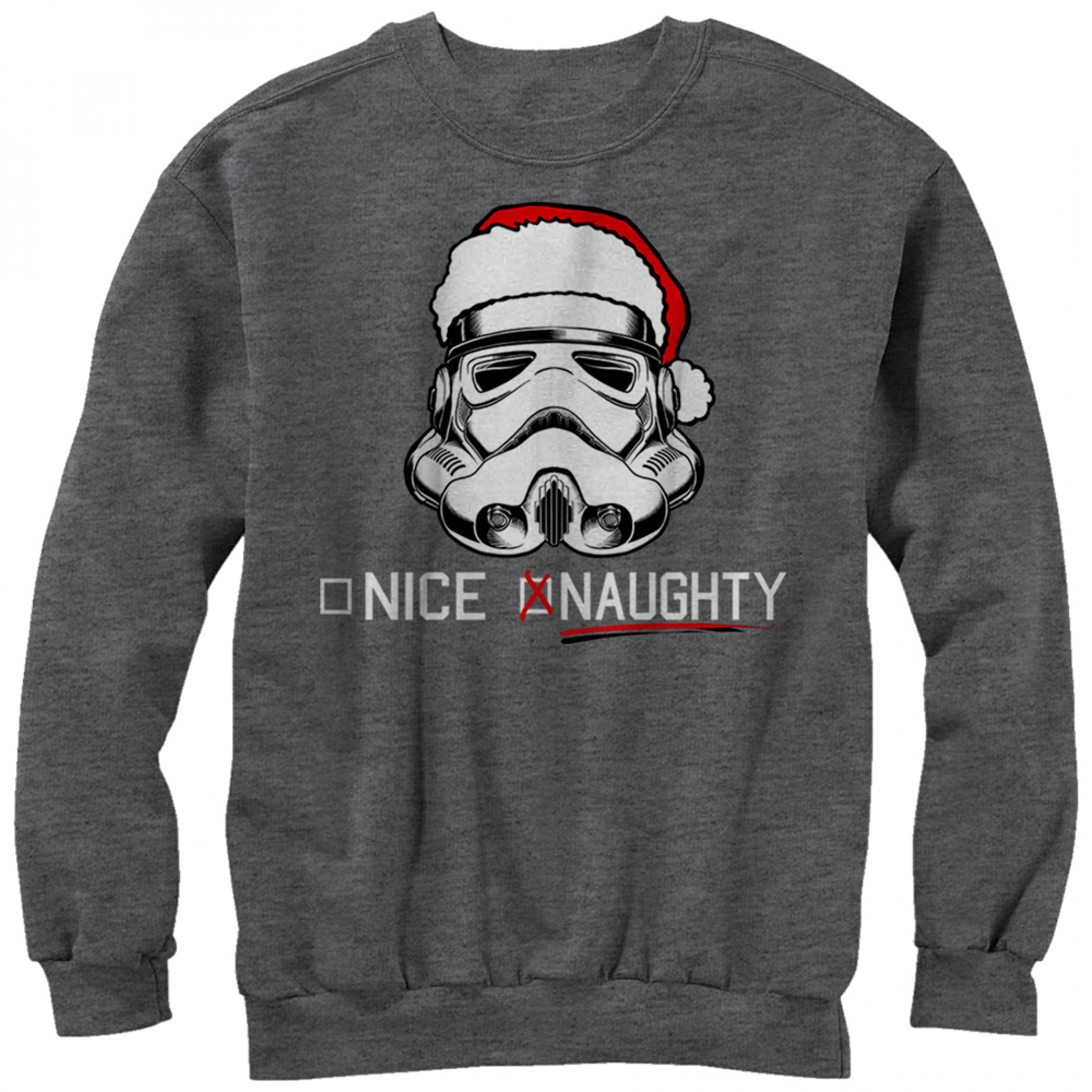 Star Wars Stormtrooper Naughty or Nice List Christmas Sweatshirt